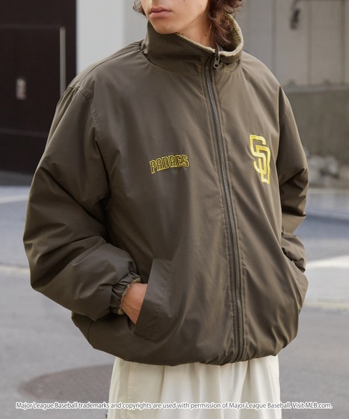 『試着のみ！』MLB/メジャーリーグ ワッペン刺繍 2WAYリバーシブル MLB/メジャーリーグベースボール 別注 ワッペン刺繍 2WAYリバーシブル