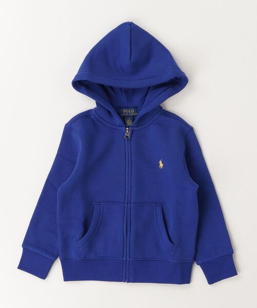 POLO RALPH LAUREN CHILDRENSWEAR(ポロ ラルフ ローレン チルドレンズウェア)の「フリース フルジップ フーディ(パーカー・キッズ・ブルー・7/3/6/4)」の3枚目の写真