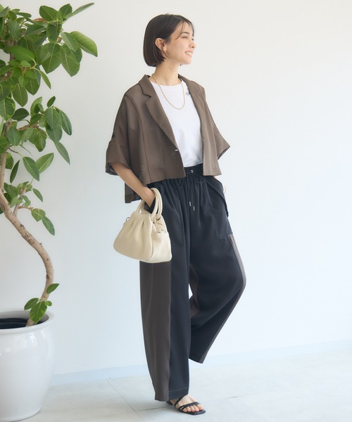 KATHARINE ROSS(キャサリンロス)の「【PILLINI/ピリーニ】トラックカーゴパンツ(カーゴパンツ・レディース・ベージュ/ブラック/カーキ・MEDIUM)」の5枚目の写真