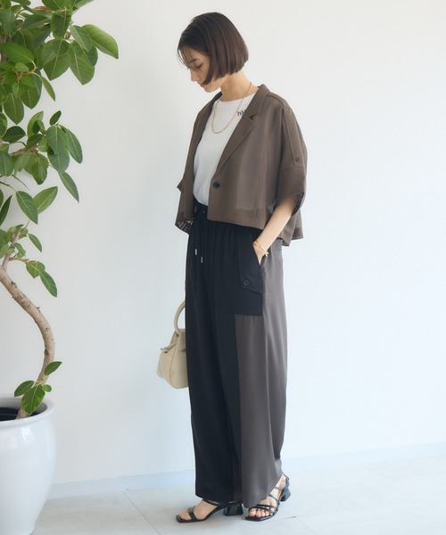 KATHARINE ROSS(キャサリンロス)の「【PILLINI/ピリーニ】トラックカーゴパンツ(カーゴパンツ・レディース・ベージュ/ブラック/カーキ・MEDIUM)」の7枚目の写真