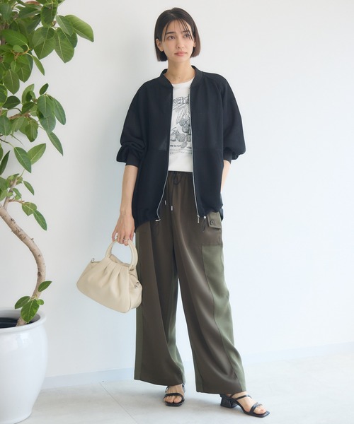 KATHARINE ROSS(キャサリンロス)の「【PILLINI/ピリーニ】トラックカーゴパンツ(カーゴパンツ・レディース・ベージュ/ブラック/カーキ・MEDIUM)」の15枚目の写真