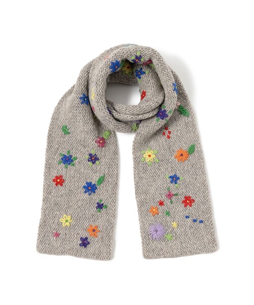 BEAMS BOY 花柄刺繍マフラー セットで2倍可愛い！＜BEAMS BOY＞の冬小物｜BEAMS BOY（ビームス