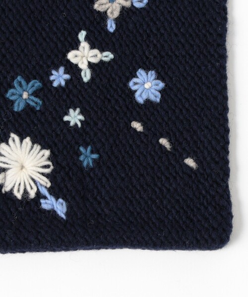 手編み フラワー刺繍 マフラー（マフラー）｜BEAMS BOY
