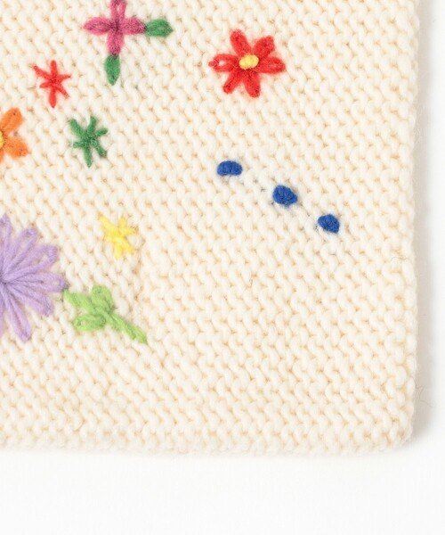 ビームスの百名品】手編み フラワー刺繍 マフラー（マフラー）｜BEAMS