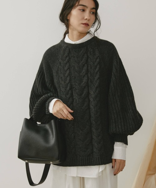 Libra Cue（リブラ キュー）の「2wayスクエアバッグ(ポーチ付き)（ショルダーバッグ・レディース・アイボリー/ブラック/ブラウン・FREE）」の12枚目の写真