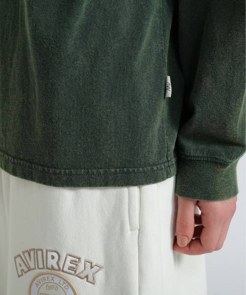 AVIREX(アヴィレックス)の「FADED NEW YORK T-SHIRT/フェイドニューヨークTシャツ(Tシャツ/カットソー・レディース・オフホワイト/チャコールグレー/グリーン・F)」の14枚目の写真