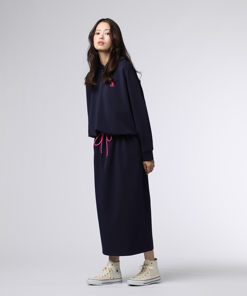 WOMEN]フーデッド ロングワンピース（ワンピース）｜Psycho Bunny