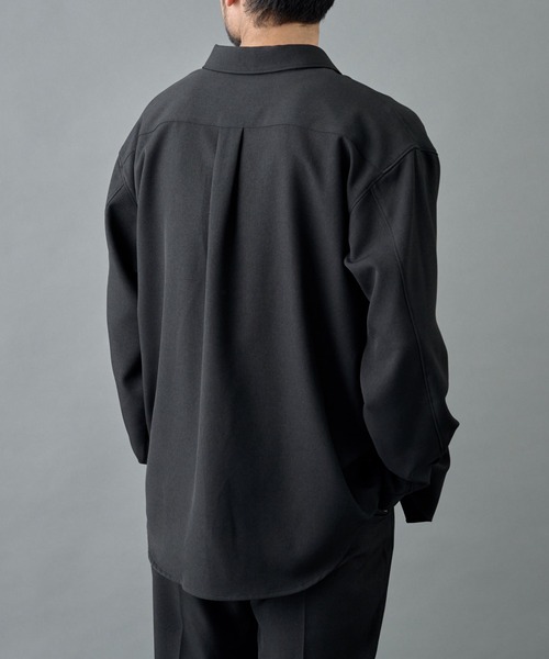 COLONY 2139（コロニートゥーワンスリーナイン）の「ウォッシャブルストレッチミニマルシャツ（シャツ/ブラウス・メンズ・ブラウン/ブラック/チャコールグレー・LARGE/MEDIUM）」の6枚目の写真