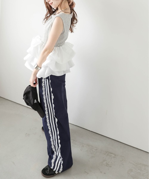 [完売品]サイドレーストラックパンツ サイドレーストラックパンツ（その他パンツ）｜ADAM ET ROPE