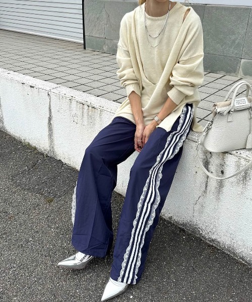 セール】サイドレースライントラックパンツ（その他パンツ）｜AMELY
