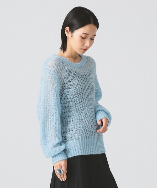 モヘヤ タッチ シアー クルーネック ニット（ニット/セーター）｜Ray