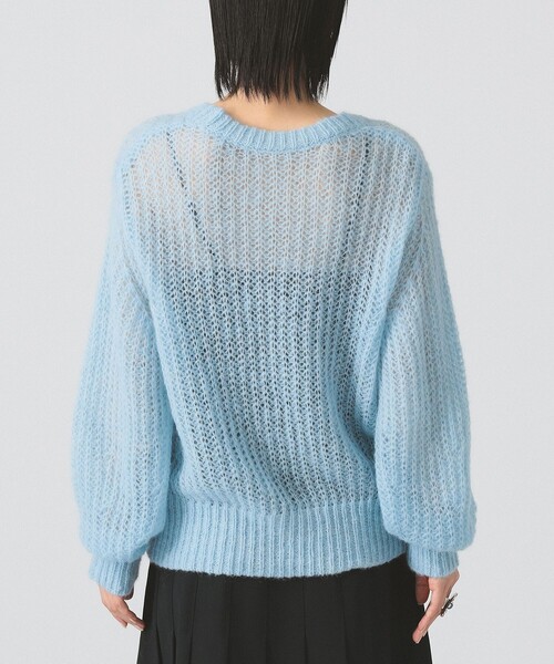 Ray BEAMS(レイビームス)の「モヘヤ タッチ シアー クルーネック ニット(ニット/セーター・レディース・サックスブルー/ピンク・ONE SIZE)」の19枚目の写真