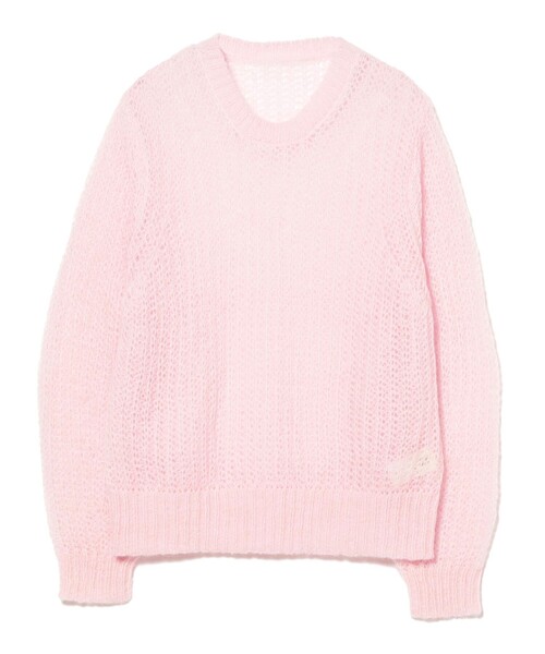 Ray BEAMS(レイビームス)の「モヘヤ タッチ シアー クルーネック ニット(ニット/セーター・レディース・サックスブルー/ピンク・ONE SIZE)」の22枚目の写真
