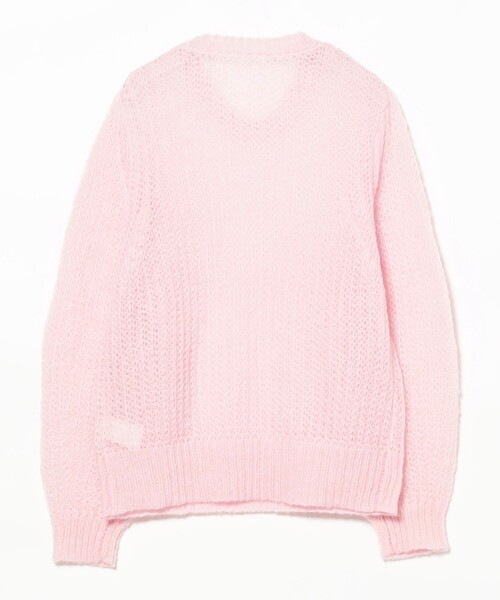セール】モヘヤ タッチ シアー クルーネック ニット（ニット/セーター
