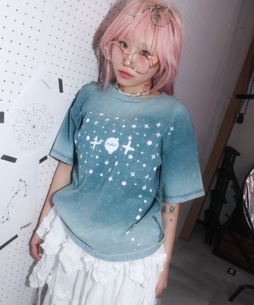 a2o（エーツーオー）の「【a2o】スターリンクTシャツ（Tシャツ/カットソー・メンズ・ブラック/ブルーグレー・M/XL）」の2枚目の写真