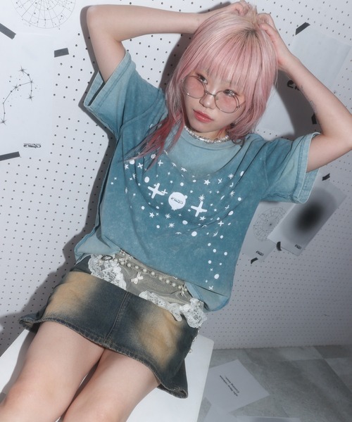 a2o（エーツーオー）の「【a2o】スターリンクTシャツ（Tシャツ/カットソー・メンズ・ブラック/ブルーグレー・M/XL）」の15枚目の写真