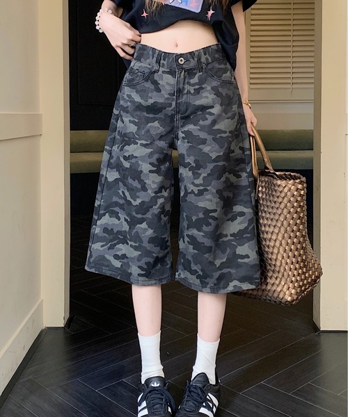 gossip!ロサンゼルス(ゴシップロサンゼルス)の「Y2K 迷彩柄デニムパンツ(デニムパンツ・レディース・カモフラージュ・M/S/L)」の4枚目の写真