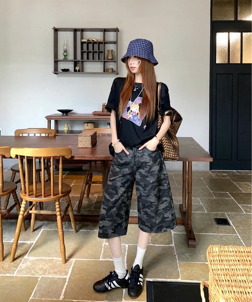 gossip!ロサンゼルス(ゴシップロサンゼルス)の「Y2K 迷彩柄デニムパンツ(デニムパンツ・レディース・カモフラージュ・M/S/L)」の5枚目の写真