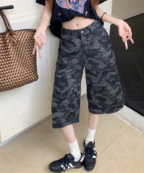 gossip!ロサンゼルス(ゴシップロサンゼルス)の「Y2K 迷彩柄デニムパンツ(デニムパンツ・レディース・カモフラージュ・M/S/L)」の7枚目の写真