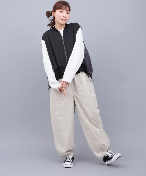 チチカカ（チチカカ）の「ヴィンテージローンMA-1ベスト（ベスト・レディース・ホワイト/カーキ/ブラック・FREE）」の20枚目の写真