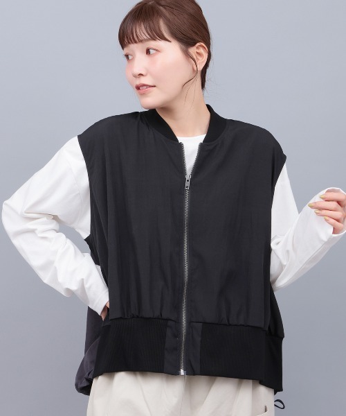 チチカカ（チチカカ）の「ヴィンテージローンMA-1ベスト（ベスト・レディース・ホワイト/カーキ/ブラック・FREE）」の21枚目の写真