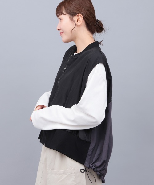 チチカカ（チチカカ）の「ヴィンテージローンMA-1ベスト（ベスト・レディース・ホワイト/カーキ/ブラック・FREE）」の22枚目の写真