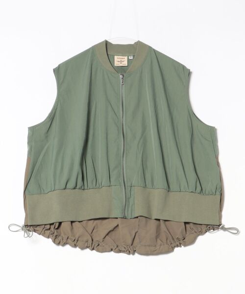 チチカカ（チチカカ）の「ヴィンテージローンMA-1ベスト（ベスト・レディース・ホワイト/カーキ/ブラック・FREE）」の15枚目の写真