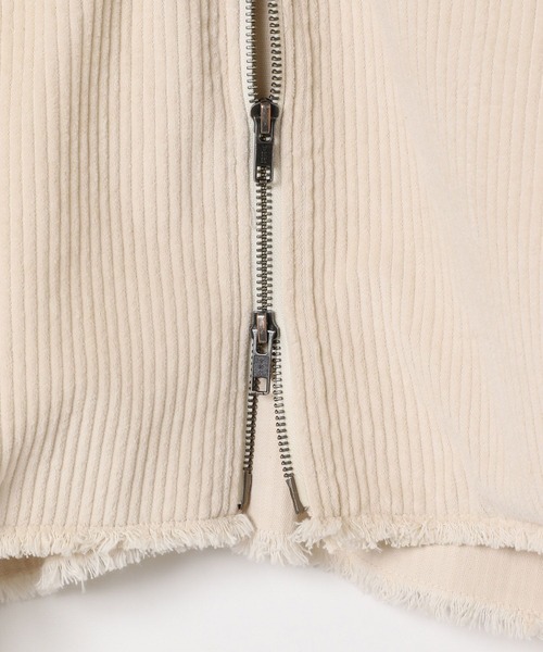 BAYFLOW（ベイフロー）の「フェードコーデュロイジャケット（ブルゾン・レディース・オフホワイト/ネイビー/ピンク・FREE）」の22枚目の写真