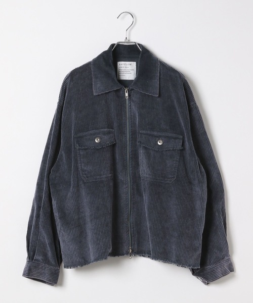 BAYFLOW（ベイフロー）の「フェードコーデュロイジャケット（ブルゾン・レディース・オフホワイト/ネイビー/ピンク・FREE）」の14枚目の写真