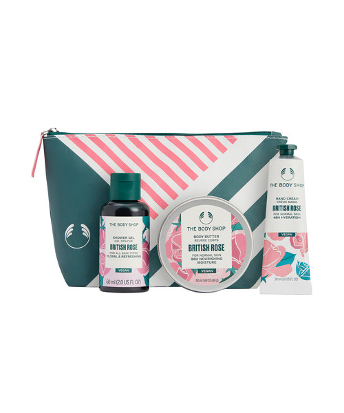 THE BODY SHOP（ザ・ボディショップ）の「【数量限定】ポーチギフト BR（香り：ブリティッシュローズ）（ボディケアキット/ギフトセット・レディース・その他・FREE）」の2枚目の写真