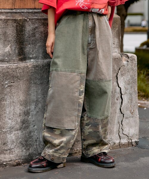 etsinta（エシンタ）の「【etsinta／エシンタ】リメイク切り替えミリタリーパンツ（その他パンツ・レディース・カーキ/ブラウン・ONE SIZE）」の20枚目の写真