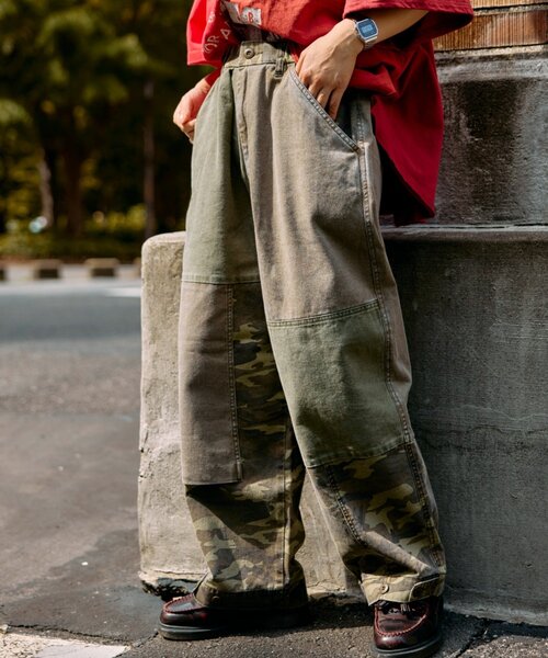 etsinta（エシンタ）の「【etsinta／エシンタ】リメイク切り替えミリタリーパンツ（その他パンツ・レディース・カーキ/ブラウン・ONE SIZE）」の22枚目の写真