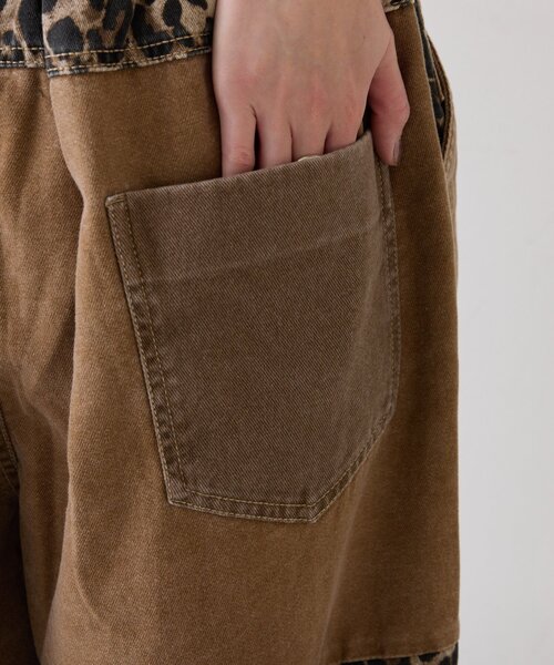 etsinta（エシンタ）の「【etsinta／エシンタ】リメイク切り替えミリタリーパンツ（その他パンツ・レディース・カーキ/ブラウン・ONE SIZE）」の4枚目の写真