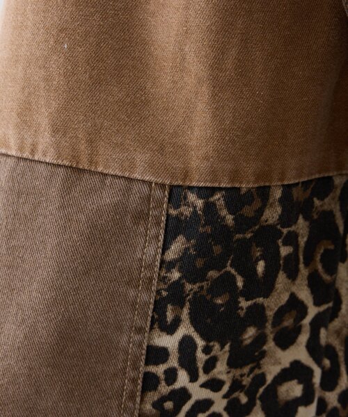 etsinta（エシンタ）の「【etsinta／エシンタ】リメイク切り替えミリタリーパンツ（その他パンツ・レディース・カーキ/ブラウン・ONE SIZE）」の5枚目の写真