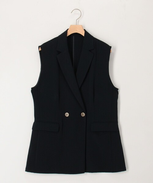 MICO COULIER(ミコクリエ)の「《セットアップ対応》ハイストレッチカルゼワッシャージレジャケット(テーラードジャケット・レディース・キャメル/ネイビー・38)」の14枚目の写真