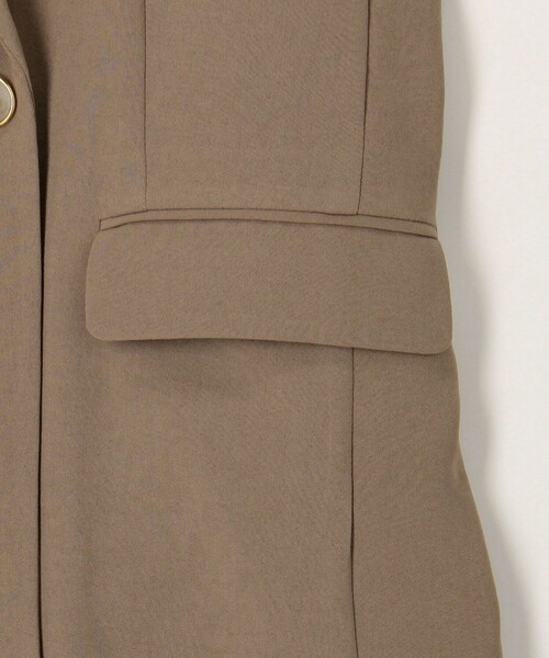 MICO COULIER(ミコクリエ)の「《セットアップ対応》ハイストレッチカルゼワッシャージレジャケット(テーラードジャケット・レディース・キャメル/ネイビー・38)」の7枚目の写真