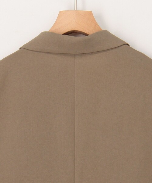 MICO COULIER(ミコクリエ)の「《セットアップ対応》ハイストレッチカルゼワッシャージレジャケット(テーラードジャケット・レディース・キャメル/ネイビー・38)」の3枚目の写真