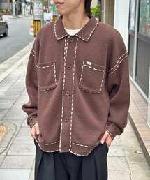 CPCM（シーピーシーエム）の「ハンドステッチニットシャツ（カーディガン/ボレロ・メンズ）」