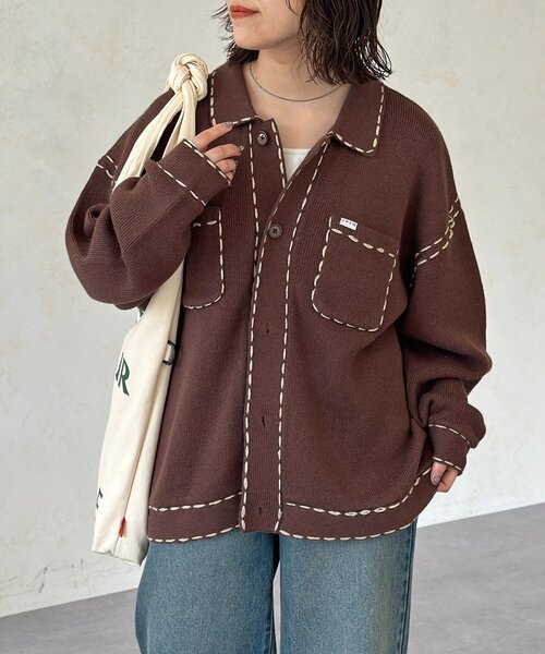 【CPCM】ハンドステッチニットシャツ ハンドステッチニットシャツ｜パルグループアウトレットの