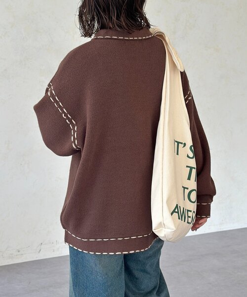 【CPCM】ハンドステッチニットシャツ ハンドステッチニットシャツ｜パルグループアウトレットの