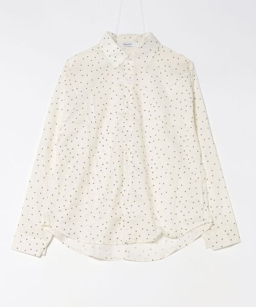 Mayree（メイリー）の「【Mayree】ドット柄 バックリボン オープンデザイン 長袖 シャツ（シャツ/ブラウス・レディース・アイボリー・LARGE/MEDIUM/SMALL）」の7枚目の写真