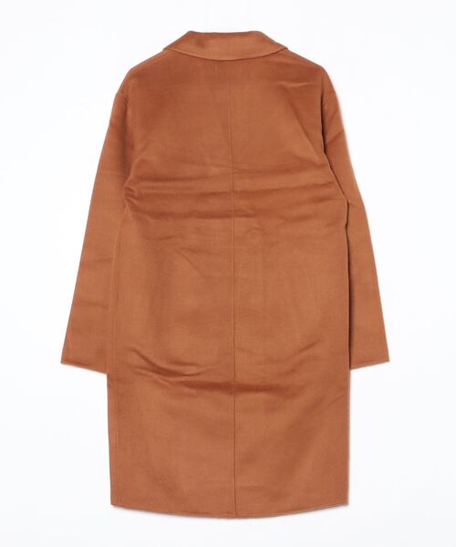 セール】ダブルブレステッド ウールブレンド コクーン コート