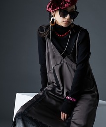 GEVS. | サテンキャミソールワンピース＜大きいサイズ有＞GEVS.(ワンピース)