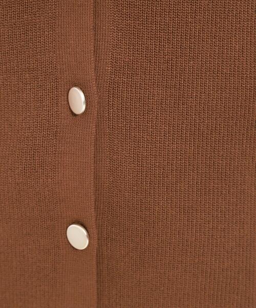 DRESKIP（ドレスキップ）の「【S-LL】ゴールドボタンが上品 大人のニットベスト（ベスト・レディース・ブラック/ダークブラウン/オフホワイト・03/04/02/01）」の15枚目の写真