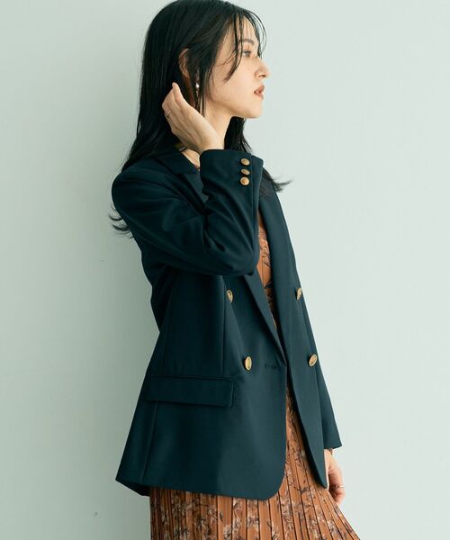 YECCA VECCA（イェッカヴェッカ）の「金釦テーラードジャケット（テーラードジャケット・レディース・ホワイト系その他7/ブラウン系その他4/ネイビー・FREE）」の7枚目の写真