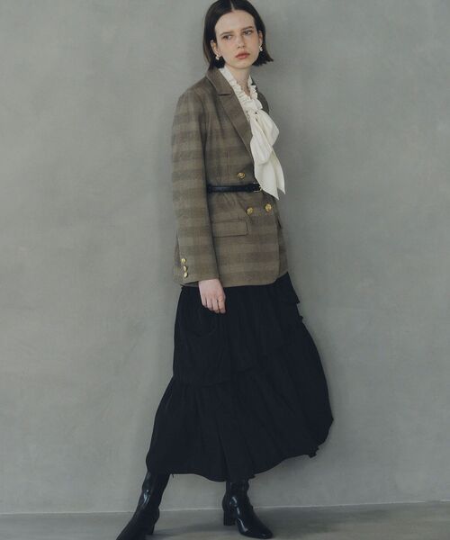 YECCA VECCA（イェッカヴェッカ）の「金釦テーラードジャケット（テーラードジャケット・レディース・ホワイト系その他7/ブラウン系その他4/ネイビー・FREE）」の14枚目の写真