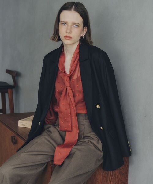 YECCA VECCA（イェッカヴェッカ）の「金釦テーラードジャケット（テーラードジャケット・レディース・ホワイト系その他7/ブラウン系その他4/ネイビー・FREE）」の19枚目の写真