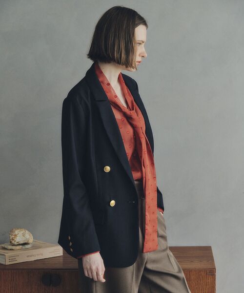 YECCA VECCA（イェッカヴェッカ）の「金釦テーラードジャケット（テーラードジャケット・レディース・ホワイト系その他7/ブラウン系その他4/ネイビー・FREE）」の20枚目の写真