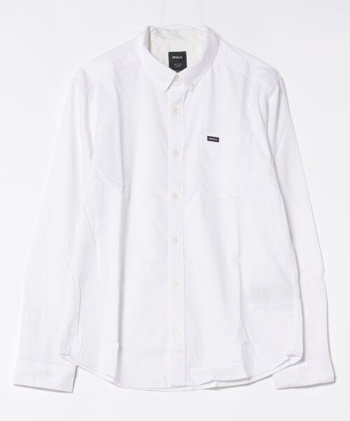 RVCA（ルーカ）の「RVCA メンズ THATLL DO STRETCH LS WOVEN 長袖シャツ 【2025年秋冬モデル】/ルーカ長袖シャツ（シャツ/ブラウス・メンズ・ホワイト/ライトブルー・SMALL/MEDIUM/LARGE/X-LARGE）」の2枚目の写真