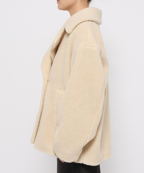 LOWRYS FARM（ローリーズファーム）の「２ＷＡＹエリボアコート 492762（その他アウター・レディース・アイボリー/チャコールグレー/ブルー/ブラウン・FREE）」の15枚目の写真